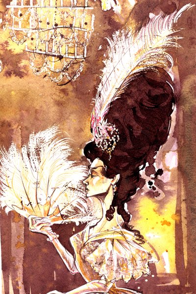Illustration of Tatyana from Eugene Onegin by Neale Osborne